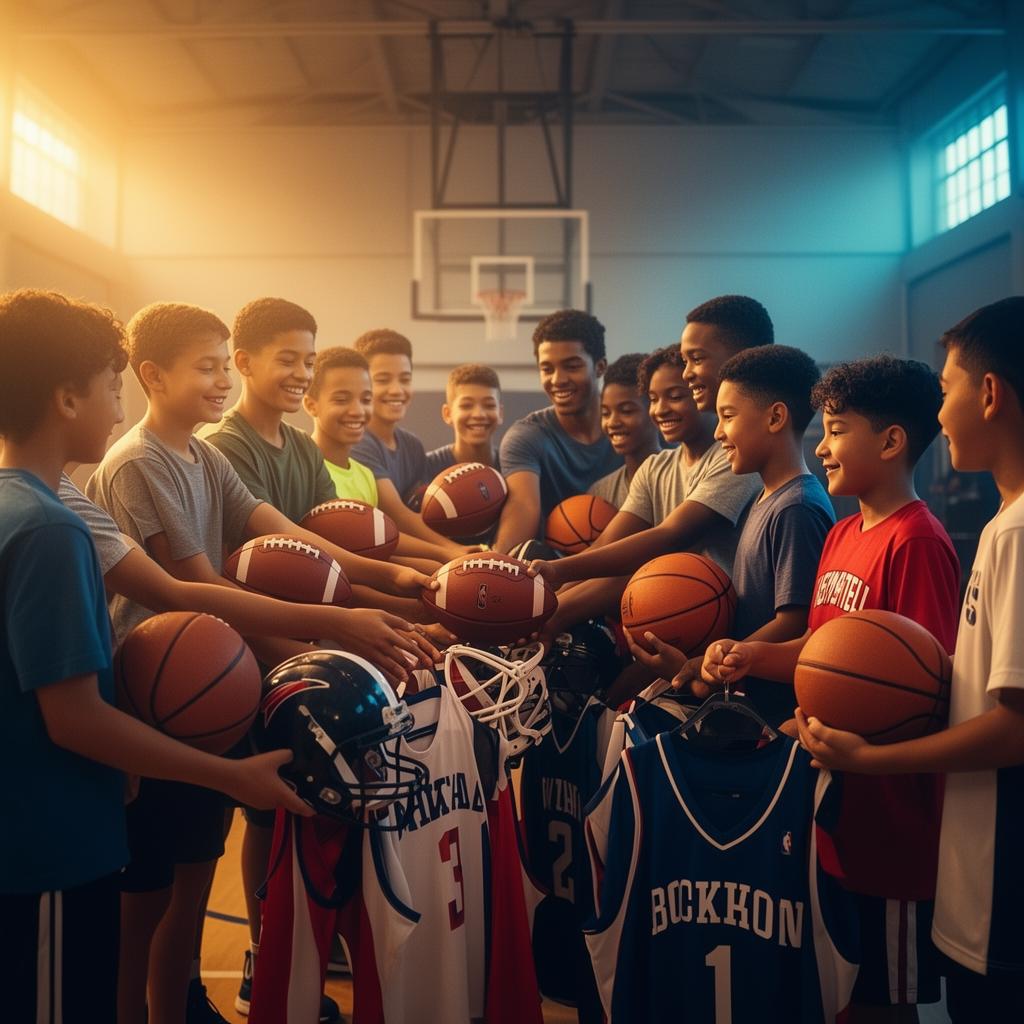 Sports Gears for Kids community donation event